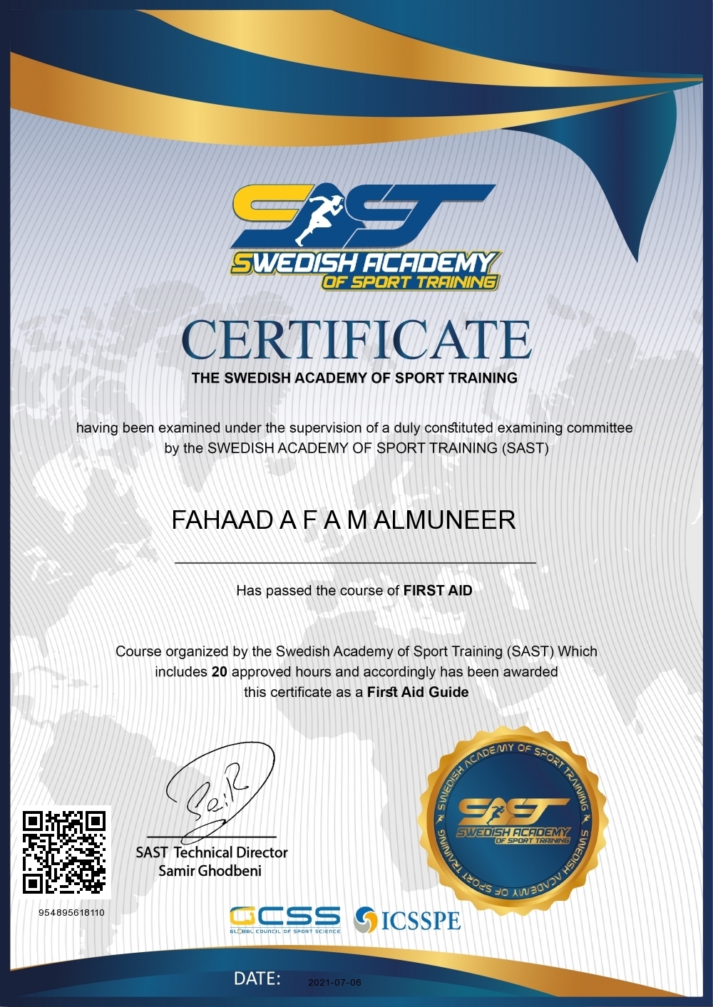 FAHAAD A F A M ALMUNEER